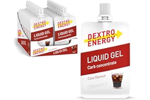 ‎DEXTRO ENERGY DEXTRO ENERGY LIQUID GEL COLA - 18x60ml (18er Pack) - Traubenzucker Konzentrat aus schnell verfügbaren Kohlenhydraten, Energy Gel, mit Coke Geschmack, Energy Riegel Alternative, für Ausdauersport