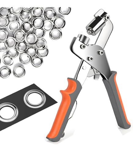 Kit 100 Occhielli Metallici Luabue 18mm - Con Strumento Per Installazione, Per Tela E Pelle