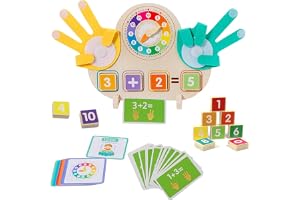 JOKILY Trä Matematisk Leksak, Montessori Leksak För Barn 3 4 5 År