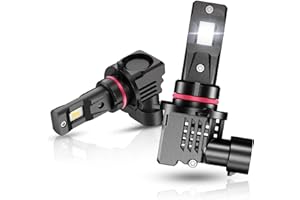 NOVSIGHT 9005 HB3 LED Headlight Bulbs 55W/Pair 10000LM 6000K 1:1 Mini Design Car Replacement Lights of Halogen and Xenon Kit 2 Lamps