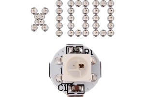 100 stycken WS2812B RGB LED-chip 5050 SMD med kabel och PCB