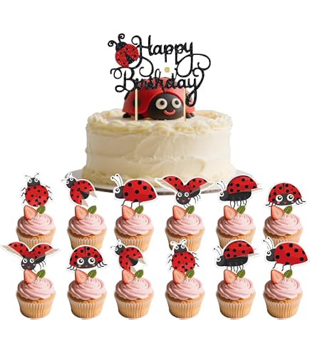 Cake Toppers Flaggen Schönheit Schmetterling DIY C Produktbild-Vorschau 12