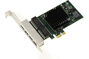 KALEA-INFORMATIQUE Scheda controller di rete PCIe x1 4 porte RJ45 Quad LAN GIGABIT ethernet 10 100 1000Mb 1G - BroadCom BCM5719 - Profilo basso e alto