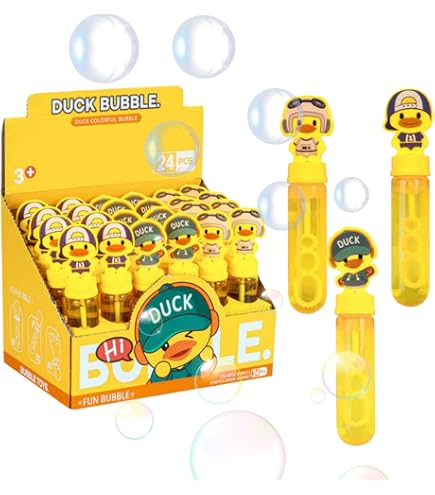 32 Mini Tubes à Bulles – 8 Styles De Dinosaures – Solution 0,2 Oz Inclus – Fête, Piscine, Cadeau – Dès 3 Ans