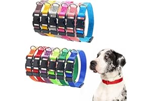 EUNEWR Obroża identyfikacyjna dla szczeniaków, regulowana, nylonowa, obroża dla małych psów i kotów, 12 sztuk