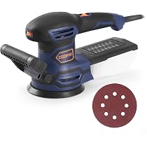 Ponceuse Excentrique GALAX PRO 280W - Vitesse Réglable 6000-13000 RPM - 15 Disques Inclus - Idéale Bois, Métal, Plastique
