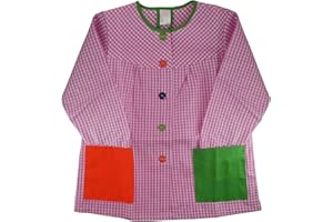 rparty Bata Escolar Infantil Babi Escolar Niño o Niña para Guarderia y Colegio Cuadrado con Botoens