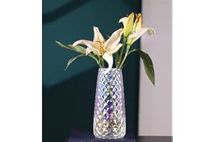 Hey_you Vaso in vetro, realizzato a mano, trasparente, con motivo di ananas, per la casa, ufficio, regalo per matrimoni, feste di inaugurazione della casa