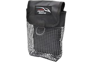 HPLIVE Sac d'équipement de plongée sous-marine, poche de rangement en maille de bouée de marqueur de surface de sécurité