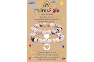 CheersLife 2 pezzi Ritorno a Scuola Bracciali Regali, Set di Bracciali per Mamma e Figlia, regolabile Mamma e Me Gioielli Primo Giorno di Scuola Regali per Ragazze Ragazzi (Rosa Rosso&Viola)