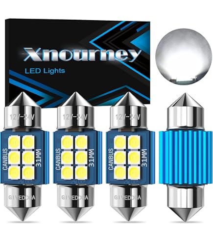 Ampoules LED C5W 31mm - 4pcs 6000K Blanc | Éclairage Intérieur Voiture