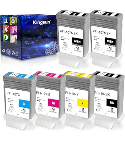 Canon PFI-107MBK 130ml Matte Black Ink Cartridge : Buy