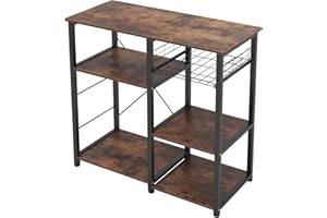 soges Microonde Scaffali Stazione di Lavoro Cucina Armadio per la Conservazione Mensola della Cucina W5S-FG