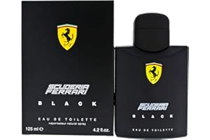 Ferrari Black, Eau de Toieltte spray, da uomo, 125 ml