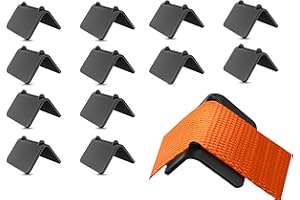 ‎SICURIT. SICURIT. 12er Kantenschutz Set für Spanngute mit Ratsche I extrem robuste Kantenschoner I Kantenschutzwinkel zur Ladungssicherung für Zurrgurte mit 25mm Breite (25mm)
