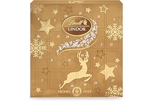 ‎LINDT Lindt Schokolade | LINDOR Mini Adventskalender 2025 | 109 g | 24 zartschmelzende LINDOR Kugeln | festliches Schokoladen-Geschenk zur Adventszeit
