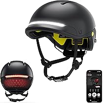 UNIT 1 FARO - Casco De Bicicleta Inteligente | MIPS | Luces LED Delanteras Y Traseras | Alerta De Choque | Señales De Giro Y Luces De Freno Compatibles Con Control Remoto