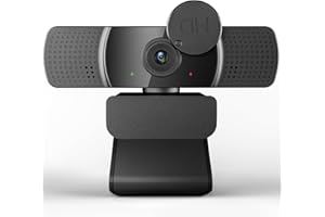 YIMONA Webcam for PC with Microphone - 2K FHD Webcam with Privacy Cover & Mounts, Plug and Play USB Web Camera for Desktop & Laptop Conference, Zoom, Skype, Facetime, Windows, Linux, and macOS