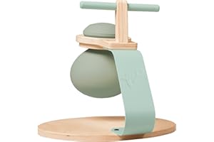 TP Toys Active Tots Balançoire en Bois pour Tout-Petits - pour Les 12+ Mois - Siège Gonflable et Résistant pour Sauts - Développement de la Motricité et de la Coordination - Jeu d’Intérieur Amusant