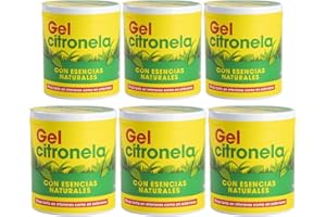 . ILUMINA TU VIDA . PANDA HOME Gel Repelente de Mosquitos con Citronela - Repelente Natural contra Insectos, Aroma Refrescante, Envase Lata PACK 6