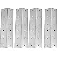 GriHero 41.6 x 12.4cm Stainless Steel Heat Shields for Outback Spectrum 3-Burner, Spectrum 3-Burner Flatbed Gas Grills, Outdoor BBQ Flavorizer Bar Replacement Spare Parts - 4 Pack BBQ Heat Plates