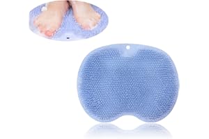 KYNLE Cuscinetto Massaggiante per Piedi E Schiena, Gratta Schiena Doccia, Doccia Massaggiatore Piedi Scrubber per Detergere, Massaggiare, Rilassare Ed Esfoliare Piedi O Schiena (Grigio)