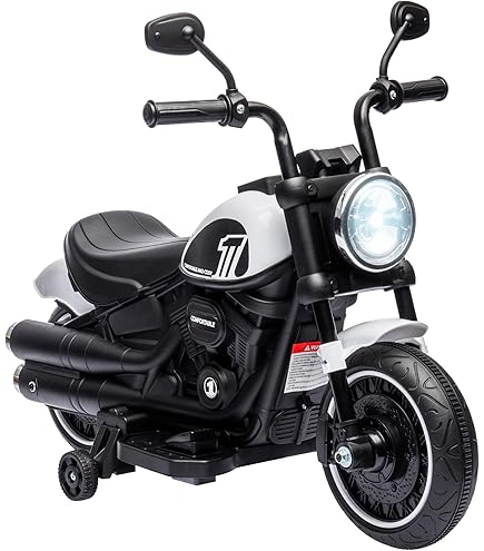 Elektrische Kinder Motorfiets - Met Trainingswielen - Claxon en Startgeluid - 3 Km/u