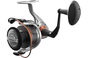Quantum Reliance Spinning Fishing Reel, Durable Aluminum Body, Right or Left-Hand Retrieve with 6 Bearings (5 + Continuous Anti-Reverse Clutch)