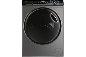 Haier I-Pro Series 3 HWD80B14939S8-IB - Lavadora Secadora, Capacidad 8KG + 5KG, Motor Direct Motion, ABT, Función Vapor, Fin Diferido, Display Digital, 60CM de Ancho, 1400 RPM, 15 Programas, Antracita
