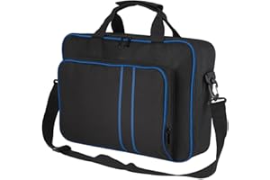 BLUE BAZAAR Hard Carrying Case for PS5/PS5 Pro/PS5 Digital Edition, Travel Storage Bag Compatible with PlayStation 5 Console, Controllers, Headset, Games & Accessories Protective Portable Carry Case