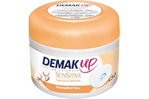 Demak'Up Sensitive - Disques Pré-imprégnés, 30 cotons