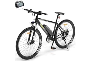 Eleglide Vélos Électrique, M1 Plus Vélo de Montagne électrique 27,5"/29" VTT Électrique Batterie 12,5 Ah, écran LCD, Shimano 21 Vitesses, E-Bike Urbain pour Adulte, APP