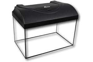 Diversa Aquarium with LED Lid - Professional Fish Tank - Real Glass, AQUARIUM WITH LED LID (25 Litre (40x25x25cm))