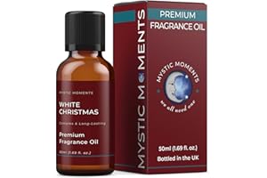 Mystic Moments | Olio di fragranza di Natale bianco - 50 ml - perfetto per saponi, candele, bombe da bagno, bruciatori di olio, diffusori e articoli per la cura della pelle e dei capelli
