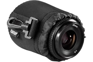 Hama Objektivbeutel, Neopren, Größe S, u.a. passend für Objektive von Herstellern wie Nikon, Canon, Olympus, Panasonic, Sony, Sigma, Tamron, Leica etc.