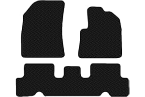 Carsio Black Rubber Tailored Car Floor Mats To fit Citroen C4 Picasso 2014 onwards 3mm 4pc Set