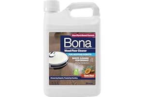 Bona Środek do czyszczenia podłóg drewnianych do robotów i odkurzaczy, koncentrat, szybkoschnący i bez smug, drewno cedrowe, 1,1 l
