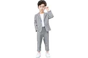 LOLANTA 2 Piece Boys Suits Set, Kids Suit Jacket & Trousers, Leisurewear or Wedding Party Pageboy Outfit, 3-13 Years
