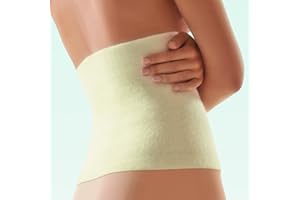 ‎BORT Bort 106600 Medium Silber Climacare Leibwärmer Mit 44% Angora, Medium, Silber, 1 Stück