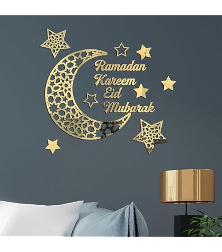 Eid mubarak glitter letter banner