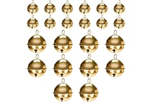 HDGSAFD Pack of 22 Metal Bells, Pet Bells, Decorative Bells, Door Bells, DIY Bell Ornaments