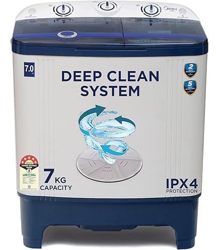 NU 7 Kg Semi-Automatic Top Load Washing Machine with Soft Close