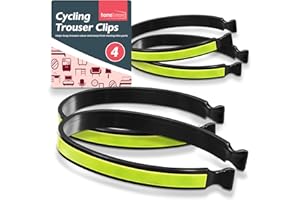 SOL 4pk Trouser Clips, 25cm Powerful Reflective Bands for Bicycle Safety, Lightweight, Durable, and One Size Fits All, Ideal Bike Accessories for Men, Ensures Visibility and Comfort for Safer Rides