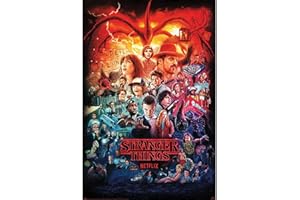 Pyramid International Stranger Things 4 Poster Seasons Montage (61cm x 91,5cm) pour Couloir, salon, bureau à domicile, chambre