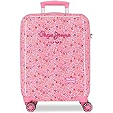 Pepe Jeans Alenka Rosa Cabin Suitcase, Pink, Rigid | Carry-On Luggage