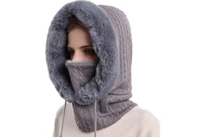 YAMEE Cagoule Femme Hiver Chaud,Balaclava Femme Chapeau Cagoule,Chapeau d'hiver pour Les Sports De Plein Air d'hiver