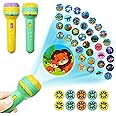 Magicwand® Mini Slide Projector Torch for Kids with Animal Patterns【3 Slides with 24 projections】for FlashLight & Bedtime Stories for Children【Pack of 1】