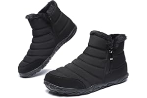 HANANI Barefoot Botas de Nieve Zapatos Invierno Hombre Mujer Forro Cálido Resistente al Agua Caliente Antideslizante Cómodas y Abrigadas Casuales Minimalistas Boots Botines de Nieve Unisex
