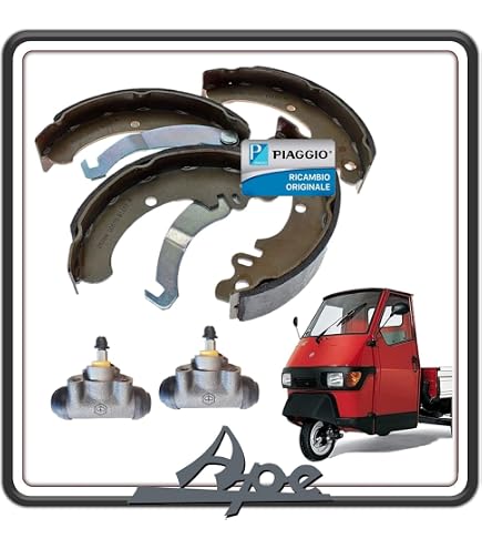 COPPIA GANASCE NEWFREN FRENO ANTERIORE MOLLE D. 105 X 20 PIAGGIO CIAO SI BRAVO ECC CERCHI IN Lega 4 Razze