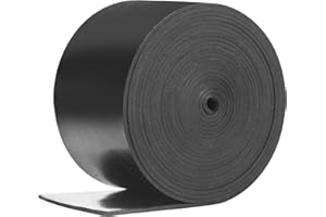 OUKMAO Solid Neoprene Rubber Sheet 50mm(W) x1.5mm(T) x3m(L) Neoprene Rubber Strips Solid Rubber Rolls for DIY Gaskets, Crafts, Pads, Flooring Protection, Supports, Leveling, Anti-Vibration, Anti-Slip